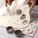 2pcs, Stainless Steel Cookie Cutters, Flower Heart Shape Candy Mold, Biscuit Molds, Chocolate Cutters, Cake Decorating Molds, Baking Tools, Kitchen Gadgets, Kitchen Accessories, Home Kitchen Items