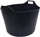 75l Litre Large Robust Flexi Tubs Multipurpose Flexible Rubber Storage Container Buckets Garden Trugs Laundry Basket Polyethylene Flex Tub For Home Gardening (Extra- Large Flexi Tub)