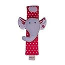 Glee Natural Toys Elephant Cuffy Wrist Band Rattles for Infants (Set of 1) | Detachable Hand Arm Rattle Bracelet | Sensory Toys for Newborn Baby | 100% Cotton Knitted Material | Plastic Free Soft Toys