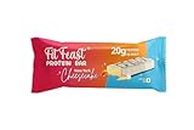 FitFeast New York Cheesecake Protein Bar | 20gm Protein | Boosts Energy | No Artificial Preservatives or Flavours | All Natural (Box of 6)