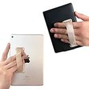 WUOJI Universal Tablet Hand Strap Holder for 6-11" Kindle eReaders Fire Tablet - Kindle/Kobo/Voyaga/Lenovo/Sony Kindle E-Book Tablet, High-Elasticity Hand Strap Lightweight Finger Grip Holder (Gold)