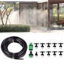 10M Home Garden Patio Misting Micro Flow Drip Irrigation Misting Cooling System