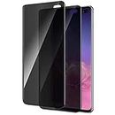 YWXTW [2 Pack] Galaxy S10 Plus Privacy Screen Protector, Tempered Glass Anti-Spy 9H Hardness Black Film for Samsung Galaxy S10 Plus, 3D Touch Anti-Peek Anti-Scratch Bubble Free Easy Install