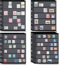 Insertos de colección de estampillas - álbum de estampillas de coleccionista 12 hojas con 4 tamaños mixtos...