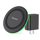 yootech Wireless Charger, 10W Max Wireless Charging Pad with Quick Adapter, Compatible with iPhone 15/15 Plus/15 Pro Max/14/13/SE 2022/12/11/X/8,Samsung Galaxy S22/S21/S20, for AirPods Pro 2