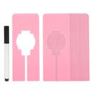24pcs Clothes Dividers, Clothing Rack Rectangle Dividers with Marker Pen, Pink