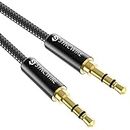 Syncwire Long Aux Cable 6.5Ft- Auxiliary Audio Cable for Headphones, Car, Home Stereos, iPhone/Ipad iPod/Echo Dot, Galaxy S8/ Galaxy Note 8/ Smartphones & More - Black
