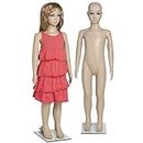 Sotofy Kids Straight Full Body Plastic Mannequin Dummy (Skin Colour, 3.5 ft) (Baby Mannequin, 1)