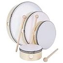 10 Inch 8 Inch 6 Inch 4 Inch Hand Drum Percussion Musical Instrument Wood Frame Drum with Drum Stick