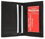 Slim Front Pocket Wallet Genuine Leather Business Card Case ID Window FPW Holder