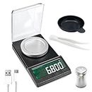 HASTHIP® Digital Kitchen Weighing Scale for Home 50g/0.001g Food Weighing Scale for Diet LCD Digital Pocket Scale with Tray Calibration Weight & Tweezer Portable Electronic Kitchen Scale for Jewellery