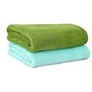 Yellow Weaves Super Soft Microfiber Hand Towels, Gym & Workout Towels 400 GSM, Pack of 2, Multicolour
