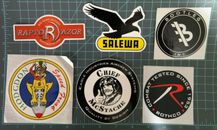 Shooting, Tactical, Hunting, stickers X 6, Rothco, Salewa, Razor Raptor,Hodgdon 