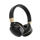Unix Over The Ear Wireless Bluetooth Headphones with Mic, Deep Bass, Foldable Headphones, Upto 8 Hours Playtime, Workout/Travel, Bluetooth 5.0 (Black, On The Ear)