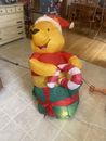 2004 GEMMY Christmas Disney WINNIE The Pooh Inflatable 4FT Light Tested READ