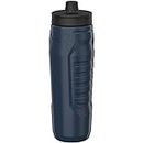 UNDER ARMOUR 32oz Sideline Squeeze Academy,Navy Blue and Black