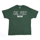 CHAMPION Mens Cal Poly San Luis Obispo Dad T-Shirt Green USA Short Sleeve XL