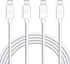 iPhone Charger, 4Pack 6FT Lightning to USB Charging Cable Cord Compatible with iPhone 13 12 11 Pro 11 XS MAX XR X 8 8Plus 7 7Plus 6 6Plus 6S 6SPlus 5 5S SE (S-06WH)