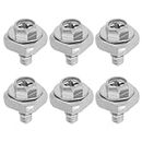 LT Easiyl 6pcs Dryer Terminal Block Nuts with 6pcs Bolts 279393 279393D 279393VP Compatible with Whirlpool and Compatible with Kenmore Dryer Cord Screw Kits