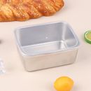 Stainless Steel Refrigerator Food Storage Box With Plastic Lid Preservation Box
