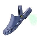 Grounding Clogs Earthing Shoes for Men Women Connecting to The Earth Grounded Therapy Slippers Sandal Unisex, Navy, 12 Women/11 Men