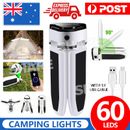 Solar Camping Light LED Lantern Tent Lamp USB Rechargeable Outdoor Hiking Lights