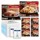 Salutem Vita - Stouffer's Variety Pack Classic Ketchup Glazed Meatloaf Meal, 9.875 oz/Roast Tender White Turkey Frozen Meal, 9.625 oz - Pack of 8