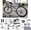 80cc Bicycle Engine Kit 2 Stroke Bicycle Engine Kit Bike Motor Kit for Motorized Bike Silver