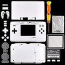 New Full Housing Shell Cover Case with Buttons for Nintendo DS NDS Console - White.