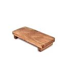 Samhita Display Stands Acacia Wood Modern Farmhouse Décor Displays Decorations for Rustic Home and Kitchen Décor (22.86cm x 10.16cm x 3.81 cm)