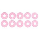 THE STYLE SUTRA® 10Pack Clothing Rack Size Dividers Wardrobe Round Hangers Dividers Pink|Office Products