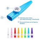 10pcs Kazoo Mouth Flute Wind Instrument Musical Educational Toy For Kids Plastic