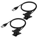 Kissmart 2-Pack Charger Cable for Fitbit Alta, Repalcement USB Charging Cable with 1m/3.3ft USB Cord for Fitbit Alta Smart Wristband Accessories