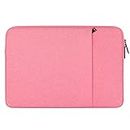 Chelory Laptop Sleeve Bag Compatible for 16 17 Inch HP Lenovo Asus Acer Dell Notebook Ultrabook Chromebook, Shockproof Computer Protective Cover Carrying Case Handbag with Pocket, Pink