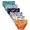 Boboking Little Boys Briefs Dinosaur Truck Toddler Kids Underwear (Pack of 6) 5/6Y Multi Color