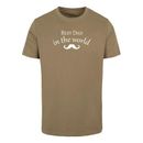 T-Shirt MERCHCODE "Merchcode Herren Fathers Day - Best dad in the world 2 T-Shirt" Gr. XXL, grün (olive) Herren Shirts T-Shirts