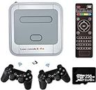 Super Console X Pro Retro Spielekonsole, Mini TV Videospiel-Player mit 256 GB Karte für 4K TV-HDMI-Ausgang, integriert in über 50.000 Spiele, 2 Gamepads Unterstützung WiFi/LAN (256G)
