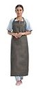 HOSPRIQS Reusable Waterproof Front Apron For Hospital & Home Use Tie-Type | Size - 45”x23” | Grey (Pack Of 1)