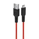 iVoltaa Rugged MK2 Tough Unbreakable Braided Micro USB 1.5 Meter (Red)
