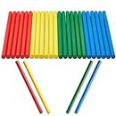 24 Pack of Rhythm Sticks for Kids Bulk - 12 inches Wooden Lummi Sticks Music Toys - Classroom Preschool Percussion Instruments (4 Colors)