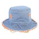 ABOOFAN Sun Bucket Hat Denim Sun Hats Travel Summer Womens Bucket Hats Summer Fisherman Cap Outdoor Recreation Accessories (Orange)
