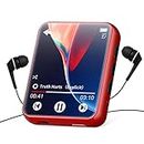 MP3 Player with Bluetooth 5.0, 32GB Portable High Fidelity Lossless Sound Quality Music Player, Mini Full Touchscreen MP3 Player with Speaker, FM Radio, Voice Recording, Pedometer, Support up to 128GB