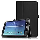 Fintie Samsung Galaxy Tab E 8.0 Folio Case - Slim Fit Premium Vegan Leather Cover for Samsung Galaxy Tab E 8" (Sprint / US Cellular / Verizon / AT&T) SM-T377 4G LTE 8-Inch Tablet, Black