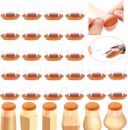 24 Pcs Upgrade Chair Leg Floor Protectors - Silicone Furniture Pads for Hardwood