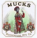 Mucks Muckenfuss Mfg Co   original Schlegel outer cigar label S56