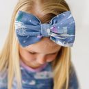 Ice Princess Luxe Baby Girl Soft & Stretchy Bamboo Bow Headbands - Newborn - 3T