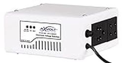 AXVOLT Aura Copper Voltage stabilizer 160V to 290V for led Smart 4K QLED TV up to 55 Inch + Set top Box with high Low Voltage Cutoff