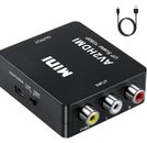 Adattatore Da RCA a HDMI, Da Mini AV RCA CVBS a HDMI Video Audio Convertitori 