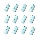 Elionless Bed Sheet Clips,12Pcs Elastic Fitted Quilt Bed Sheet Holder Fasteners Safety Needle-Free Non-Slip Comforter Grippers Set Duvet Clips Bedding Accessories to Keep Duvet in Place On Bed (Blue)