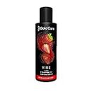 Bold Care Vibe - Natural Personal Lubricant for Men and Women - Premium Strawberry Flavour - Water Based Lube - Skin Friendly, Silicone and Paraben Free - No Side Effects - 100 ml